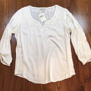 Lucky pheasant top NWT, size L